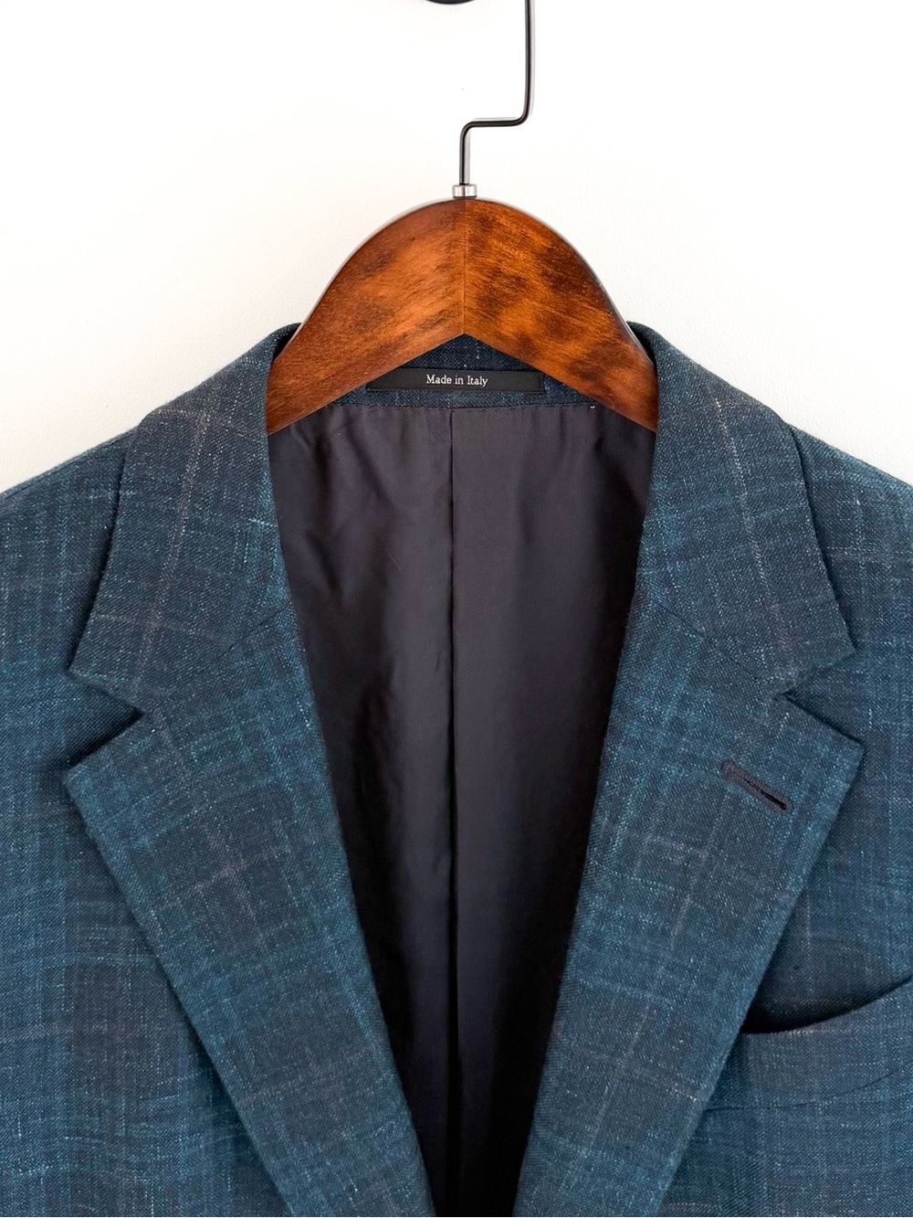 NEW Ermenegildo Zegna Cashmere Milano Easy Teal Plaid Sport Coat Men Blazer 40R - Picture 2 of 16